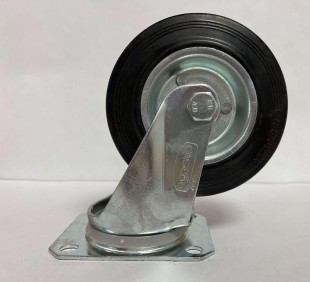 Колесо ф125 резина черн. поворот. б/т (Германия)