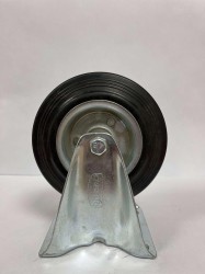 Колесо ф125 резина черн. неповорот. (Китай)