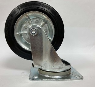 Колесо ф160 резина черн. платформа поворот. б/т (Германия)