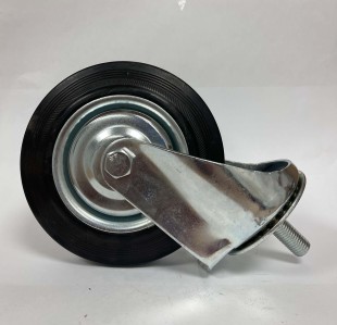 Колесо ф160 резина черн. с болтом поворот. б/т (Германия)